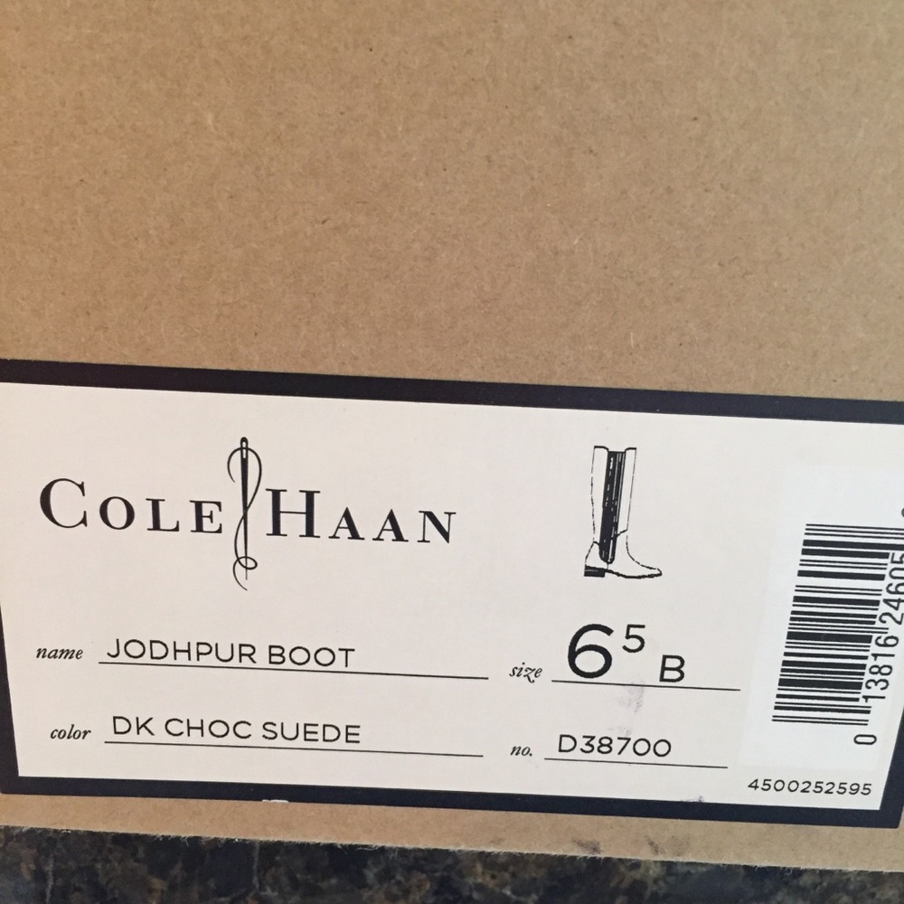 New Cole Haan Jodhpur Suede Boots - Picture 6 of 6